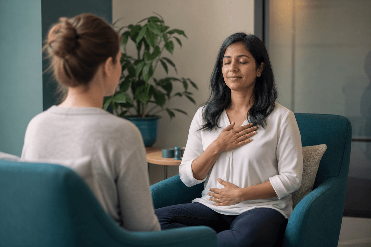 One-on-One Meditation at a workplace